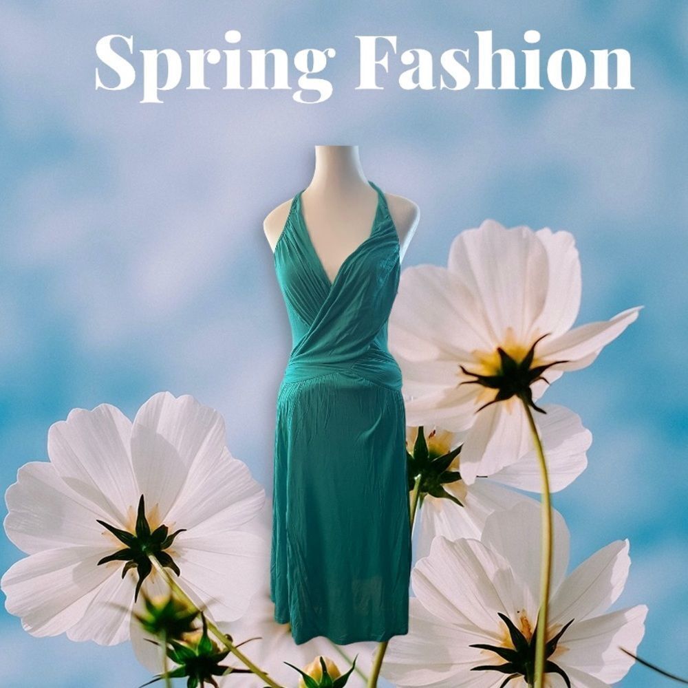 ‎KARANINA HALTER TOP FORM FITTING DRESS
